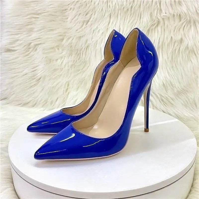 Blue Night Out Stiletto High Heels Shoes-4