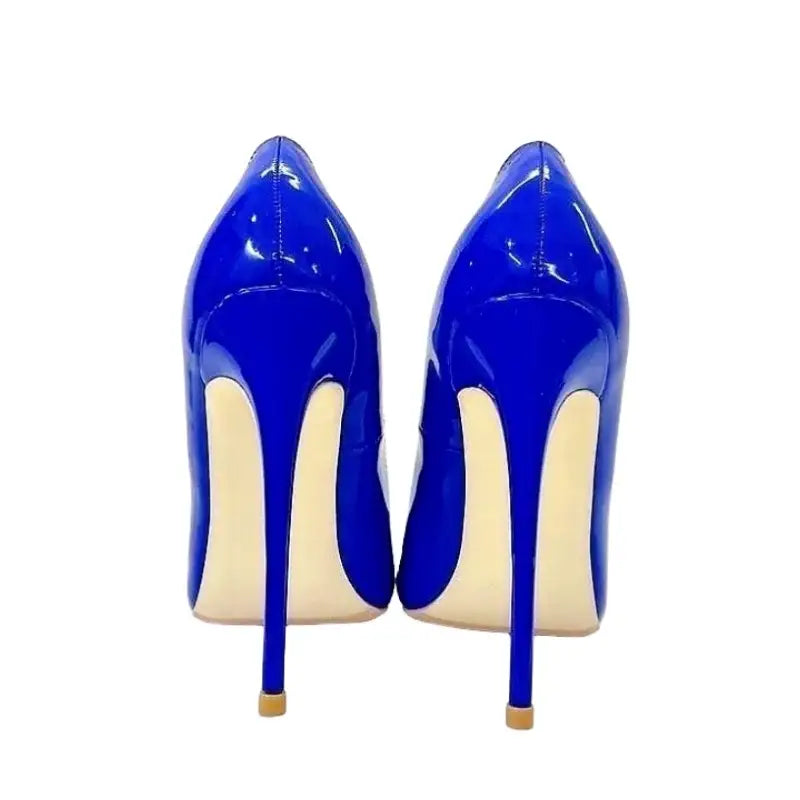 Blue Night Out Stiletto High Heels Shoes-3