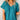 Blue Sapphire Crinkled V Neck Wide Sleeve T-shirt-0