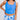 Blue Square Neck Sleeveless Fashion Print Tankini Set-0