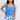 Blue Square Neck Sleeveless Fashion Print Tankini Set-3