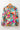 Floral Tie Neck Balloon Sleeve Blouse - Street Rider Apparel