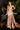 Satin Fitted Gown With Beaded Lace Details-2