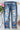 Distressed Football Straight Jeans - Street Rider Apparel