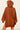 Chestnut V Neck Kangaroo Pocket Oversized Hoodie-1