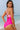 Cutout One Piece Swimsuit - Rose-Red Ricrac Trim-1