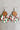 Dark Green Christmas Checker Graphic Wooden Earrings-3