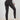 Dark Grey Wide Waistband Ribbed Textured Knit Leggings-1