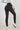 Dark Grey Wide Waistband Ribbed Textured Knit Leggings-1