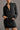 Black Zip up Collared Ribbed Patchwork Sweatshirt Dress with Pockets - Street Rider Apparel