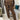 Brown Varsity Striped Leopard Drawstring Pant Set - Street Rider Apparel