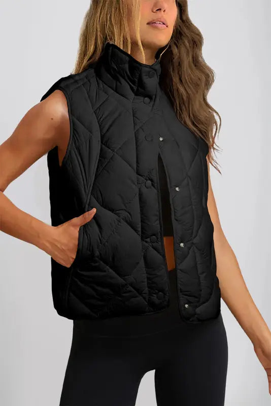 Eclipse Noir Quilted Vest-0