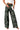 Green Camo Denim Cargo Wide Leg Pants - Street Rider Apparel