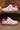 Rose Red Color Block Lace Up Sneakers - Street Rider Apparel