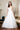 3D Floral Embroidery Cap Sleeve V-Neck Glitter Mesh Wedding Gown - Mask Not Included-0