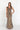 V-Neck Floor Length Dress with Rhinestone on Stripe-3