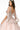 V-Neck Glitter Mesh Ball Gown w/ Cape Sleeve-3