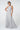High-Neck Chiffon Ruched-Bodice A-Line Long Dress-7