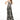 Jeweled Waist Band Accented Glitter Mesh Long Dress-0