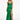 Beads Embellished Satin Mermaid Dress w/ Pleated Chest and Side Slit-0
