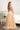 Feather-Wrist Embellished Glitter A-line Dress w/ Cut-Away Long Sleeves-2
