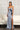 Flower Applique Sequin Embellished Mermaid Dress w/ Gathered Waist-2