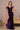 Sequin Cut-away Shoulder Velvet Mermaid Dress w/ Wide Side Slit-3