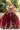 Metallic Embroidery Jewel Velvet Ball Gown w/ Long Mesh Cape-5