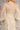 Bead Sheer Bodice Mesh A-line Long Dress w/ Sheer Puff Sleeves-3
