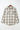 Gray Plaid Pattern Sherpa Lined Hooded Shacket-3