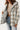 Gray Plaid Pattern Sherpa Lined Hooded Shacket-2