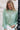Green Sheer Knitted Pointelle Sweater-2