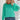 Green Striking Pleated Flared Cuff Long Sleeve Blouse-3