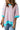 High Low T-Shirt - Pink Stripe Oversized Contrast Trim Exposed Seam-2