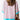 High Low T-Shirt - Pink Stripe Oversized Contrast Trim Exposed Seam-1