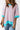 High Low T-Shirt - Pink Stripe Oversized Contrast Trim Exposed Seam-0