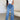 Women's high waist ripped raw wide leg jeans