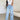 Women's high waist ripped raw wide leg jeans