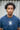 T-Shirt in Navy 90s Rave Smiley Positive Vibrations Embroidery-1