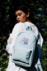 Blue Mini Backpack With Super Soaker Embroidery-0
