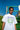 Short Sleeved T-Shirt in White Dream Sports Tennis Club Emblem Design-0