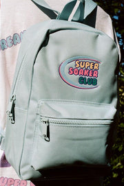 Blue Mini Backpack With Super Soaker Embroidery-2