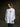 Colourful 90s Gradient Design On White Long Sleeved T-shirt-1