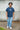 T-Shirt in Navy 90s Rave Smiley Positive Vibrations Embroidery-2
