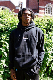 Black Hoodie With Dream Sport Embroidered Logo-5