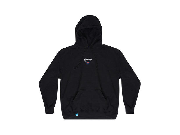 Black Hoodie With Dream Sport Embroidered Logo-7