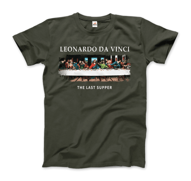 Leonardo Da Vinci - The Last Supper Artwork T-Shirt-9