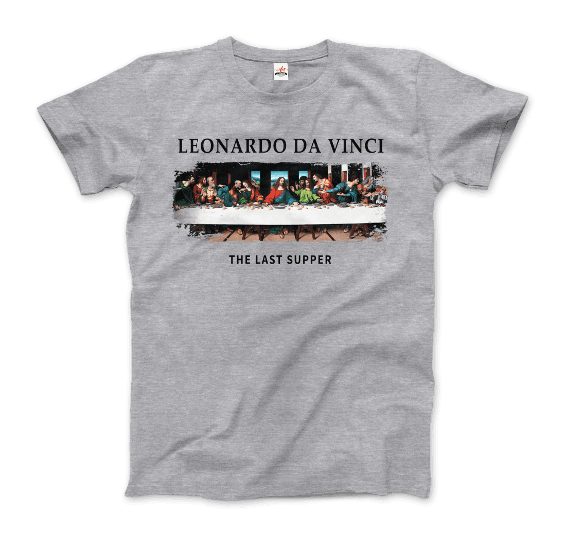 Leonardo Da Vinci - The Last Supper Artwork T-Shirt-7