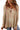 Light French Beige Exposed Seam Slit Neck Waffle Knit Patchwork Top-4