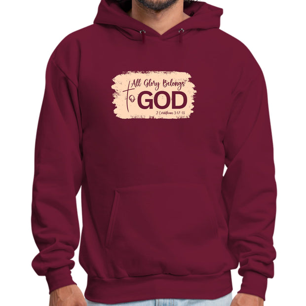 Mens Graphic Hoodie All Glory Belongs To God Christian Illustration-6